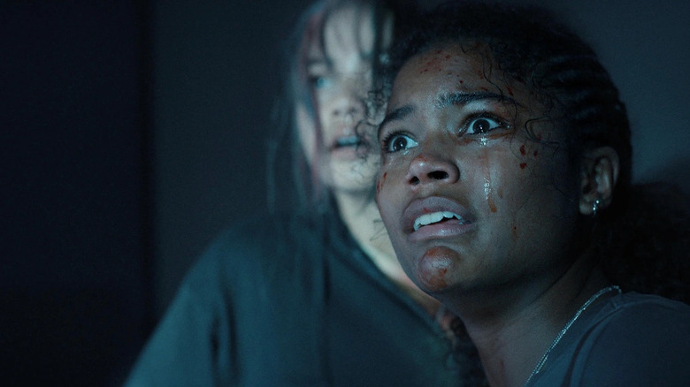 Siena Agudong and Tamara Smart in Resident Evil