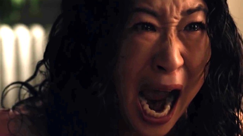 Sandra Oh screaming