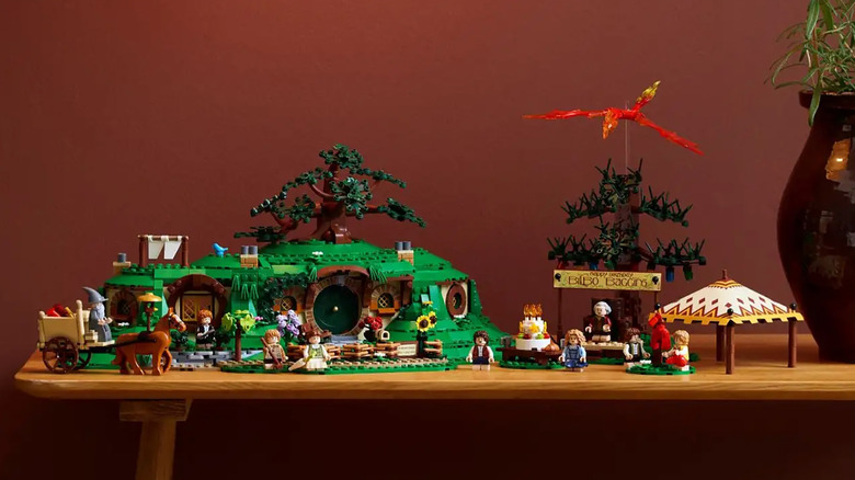 LEGO Lord of the Rings The Shire playset on a table