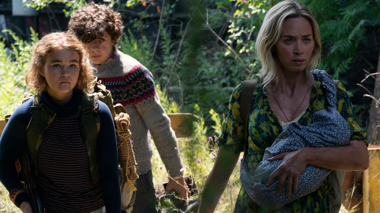 A Quiet Place 2 Blunt, Jupe and Simmonds