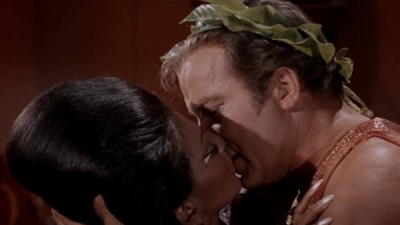 Star Trek Kirk and Uhura kiss