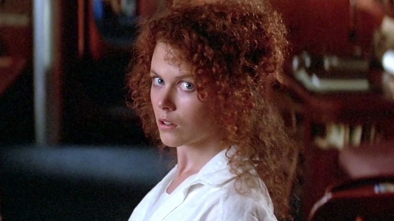 Nicole Kidman gives a suspicious look as Rae Ingram in Dead Calm