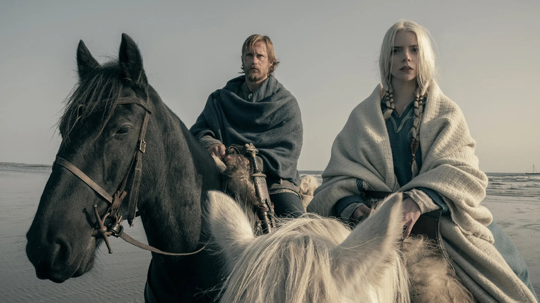 Alexander Skarsgård and Anya Taylor-Joy in Robert Eggers' "The Northman"