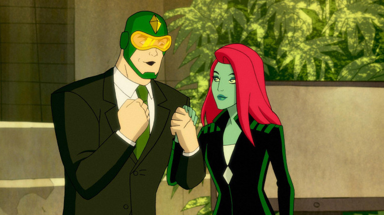 Kite Man and Poison Ivy in Harley Quinn