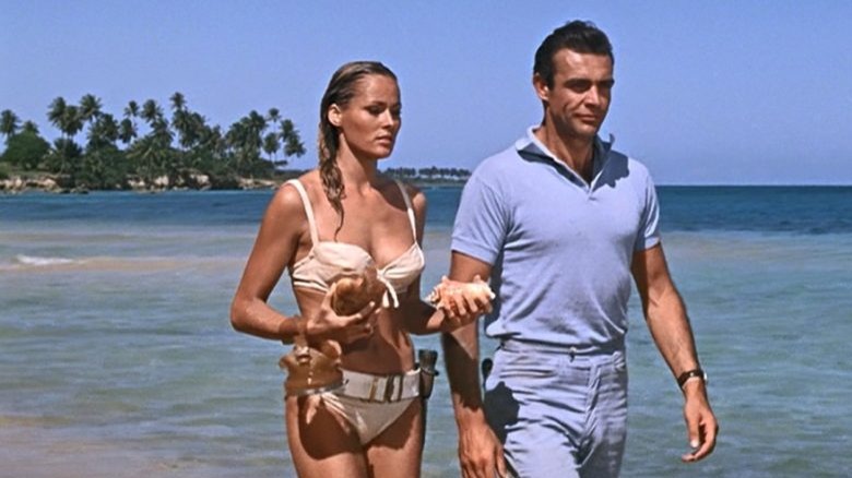 Ursula Andress and Sean Connery in Dr. No