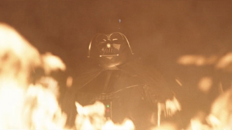 Vader in flames