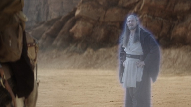 Liam Neeson as Qui-Gon Jinn's ghost