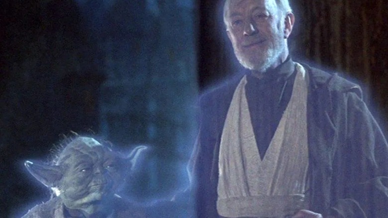 Obi-Wan Yoda as Force Ghosts