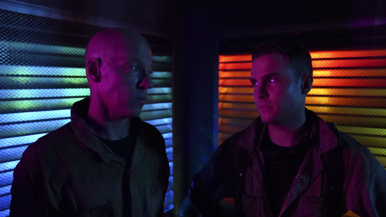 Joel Stoffer and Iain De Caestecker in Agents of SHIELD