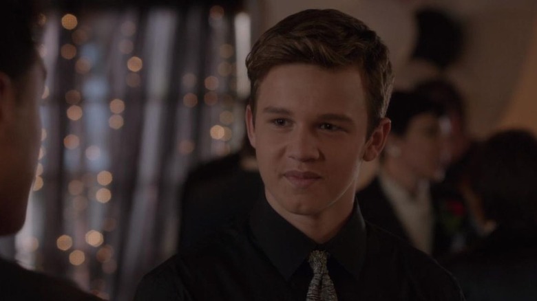 Parker Booth at a formal event in Bones