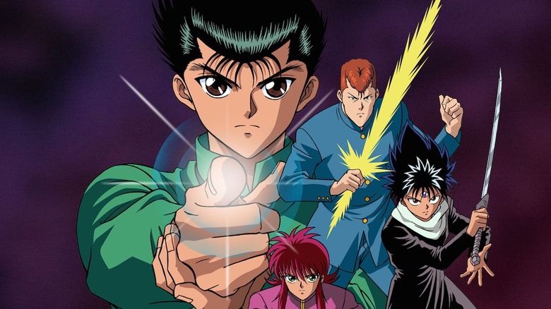 The main characters of Yu Yu Hakusho geared up for battle