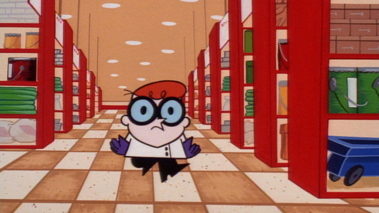 Dexter in a hardware store in Dexter's Laboratory