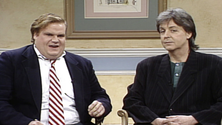 Chris Farley and Paul McCartney on Saturday Night Live