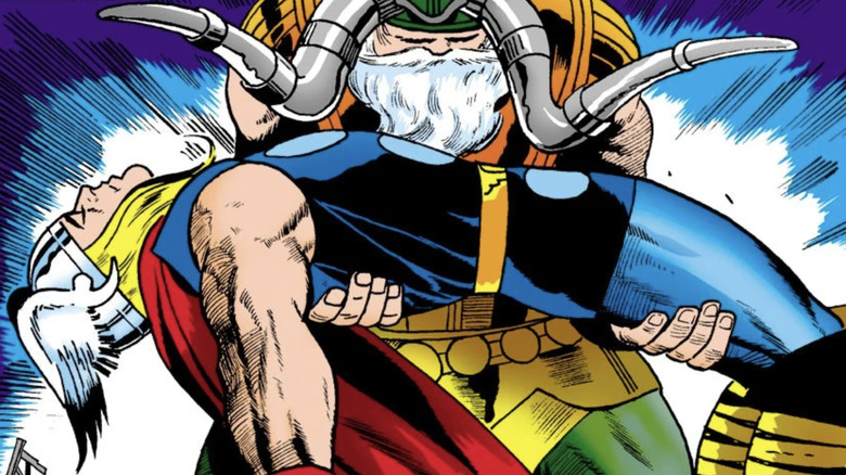 Odin holding dead in Thor #127