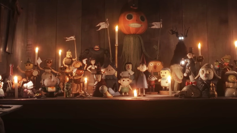 Puppets of every character in Over the Garden Wall