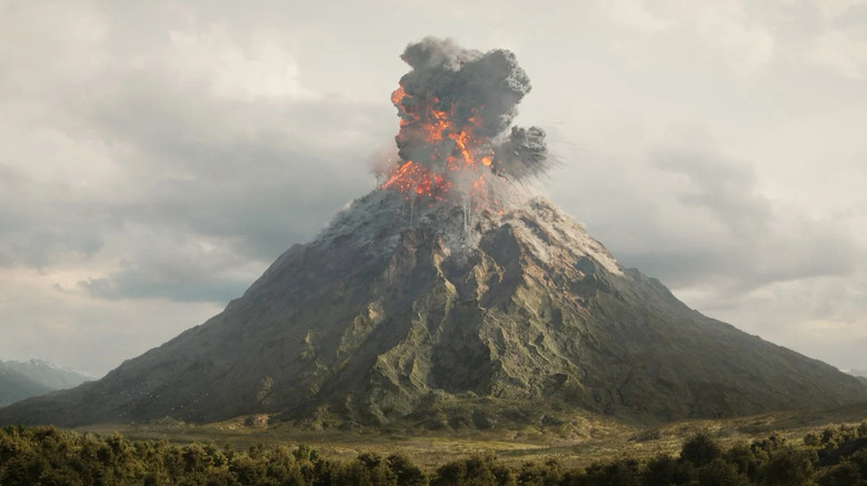 Mount Doom in The Lord of the Rings: The Rings of Power