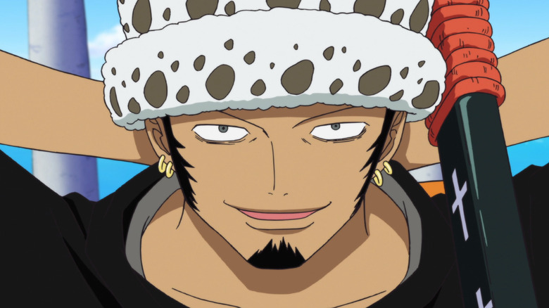 Trafalgar D. Water Law, smiling