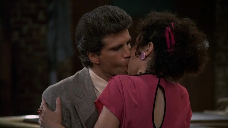 Ted Danson and Rhea Perlman in Cheers