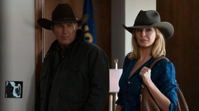 Kevin Costner and Kelly Reilly in Yellowstone