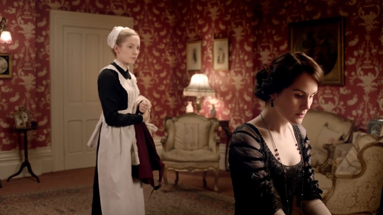 Joanne Froggatt and Michelle Dockery in Downton Abbey