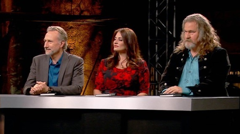 Judges Brian Henson, Beth Hathaway, and Kirk Thatcher from Jim Henson's Creature Shop Challenge