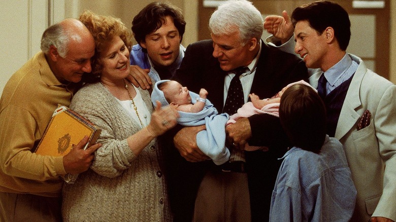 Martin Short and Steve Martin hold baby Father of the Bride Part II