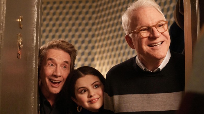 Martin Short, Selena Gomez, and Steve Martin in Only Murders in the Building