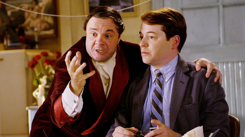 The Producers' Nathan Lane and Matthew Broderick performing