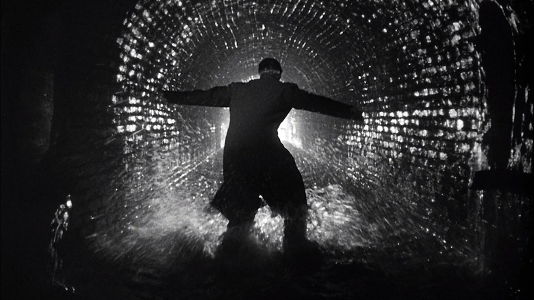 The Third Man Harry Lime in the sewer backlight shot