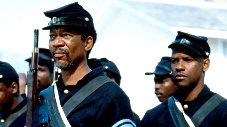 Denzel Morgan Freeman Standing Soldiers