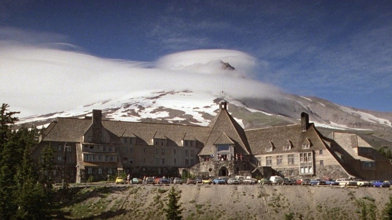 Timberline Lodge in Mount Hood, Oregon, standing in for the Overlook Hotel in The Shining