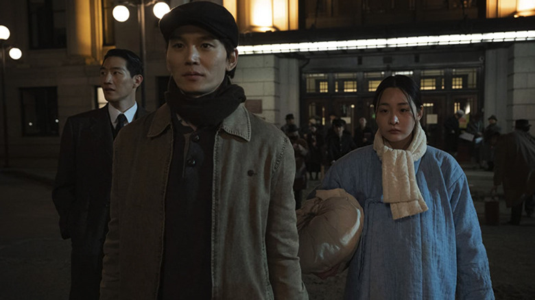 Pachinko cast outside of a building