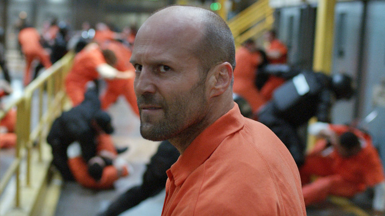 Jason Statham in the prison fight scene from Fate of the Furious