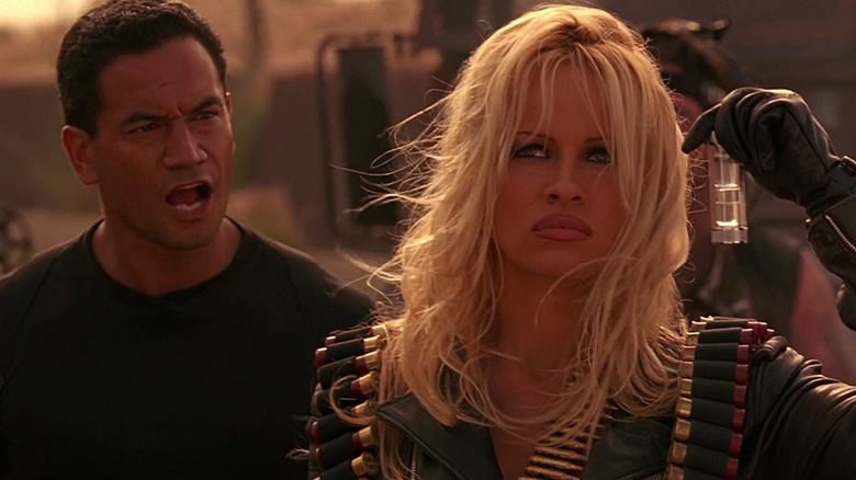 Temuera Morrison and Pamela Anderson in Barb Wire