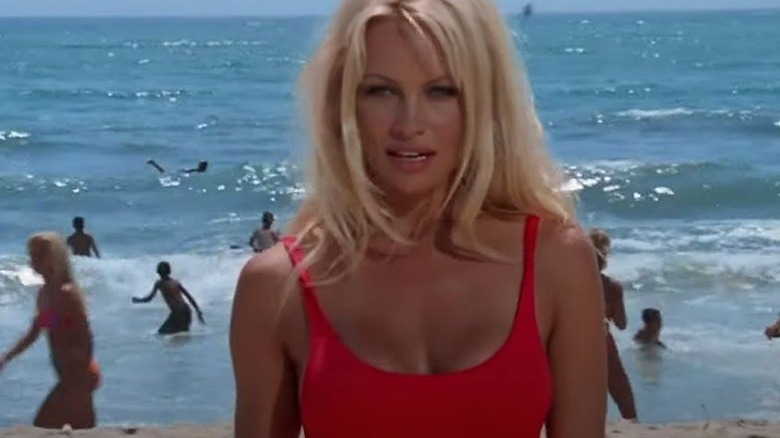 Baywatch Pamela red swimsuit