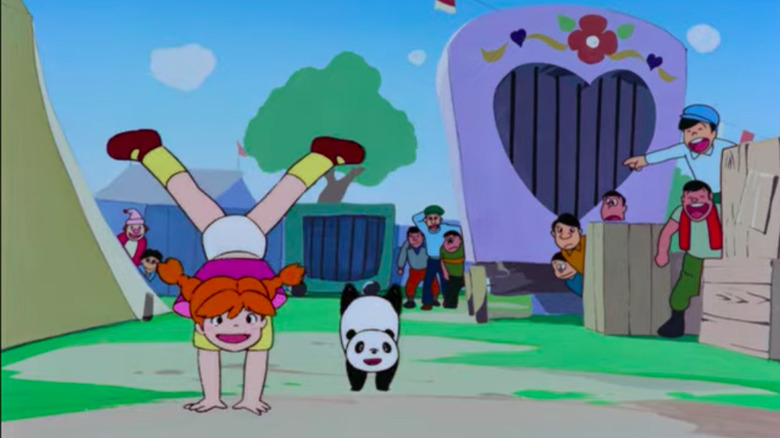 Mimiko and Panny Handstanding