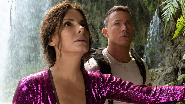 Sandra Bullock and Channing Tatum in The Lost City