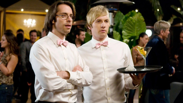 Roman and Kyle in Party Down