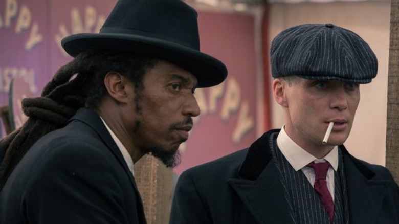 Benjamin Zephaniah and Cillian Murphy in Peaky Blinders