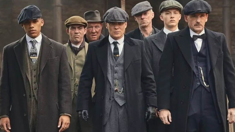 Tommy and the Peaky Blinders walking