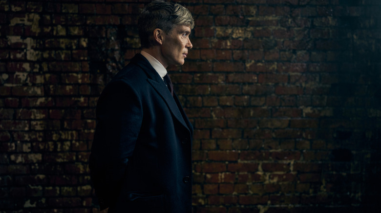 Cilian Murphy as older and more nibbled Tommy Shelby in an official since the film Peaky Blinders