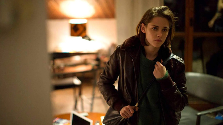 Kristen Stewart wearing a jacket in Personal Shopper