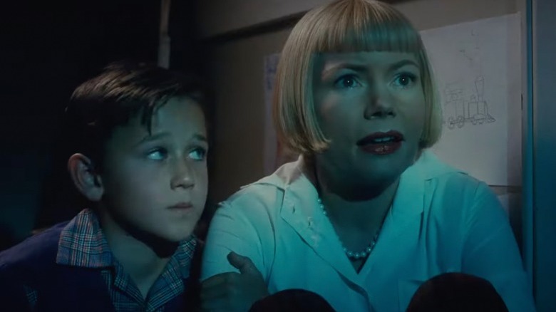 Mateo Zoryon Francis-DeFord and Michelle Williams in The Fabelmans