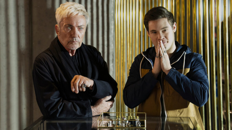 Udo Kier and Adam Devine in Pitch Perfect: Bumper in Berlin