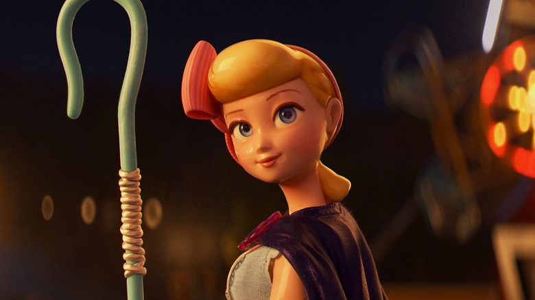 Bo Peep from Toy Story 4 holds her staff