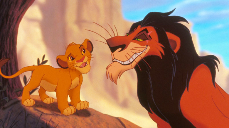 Simba and Scar in The Lion King