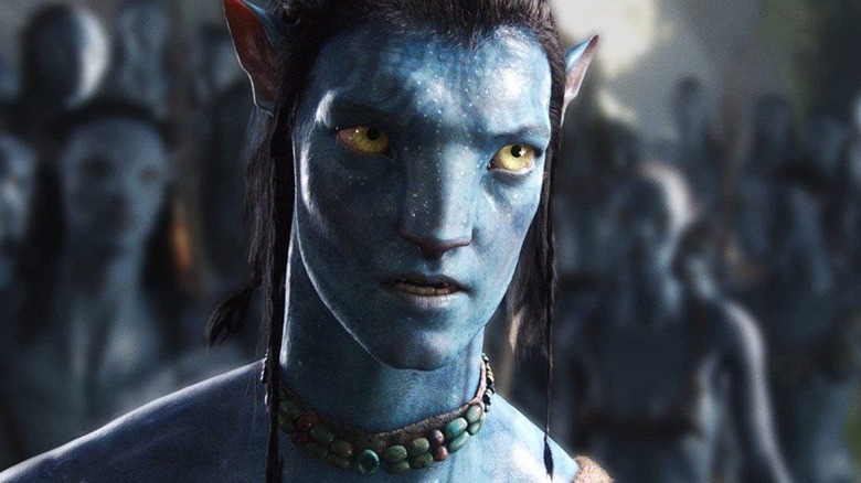 Sam Worthington looking determined Avatar
