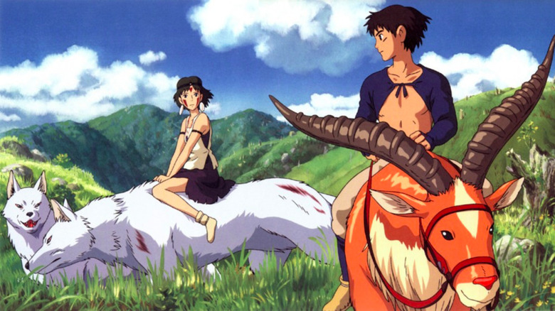 Princess Mononoke San and Ashitaka farewell