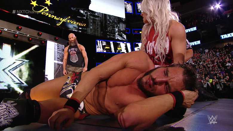 A distraught Johny Gargano after Tommaso Ciampa turned on him.