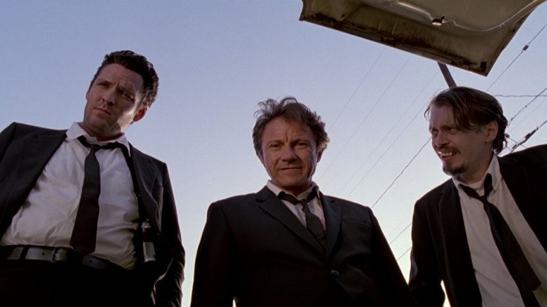 Harvey Keitel Steve Buscemi Michael Madsen in Reservoir Dogs